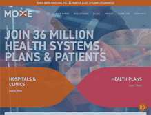 Tablet Screenshot of moxehealth.com